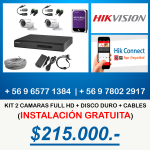 KIT 2 CAMARAS HIKVISION